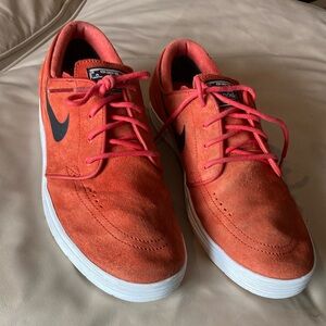 Nike Stefan Janoski Orange Suede Skateboard Sneakers